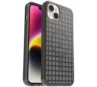 OtterBox Symmetry+ Clear Case for iPhone 14 Plus for MagSafe, Shockproof, Drop proof, Protective Thin Case, 3x Tested to Military Standard, Antimicrobial Protection, Window Pane Black