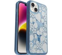 OtterBox Symmetry Clear Case for iPhone 14 Plus, Shockproof, Drop proof, Protective Thin Case, 3x Tested to Military Standard, Antimicrobial Protection, Vintage Strawberry