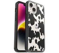 OtterBox Symmetry Clear Case for iPhone 14 Plus, Shockproof, Drop proof, Protective Thin Case, 3x Tested to Military Standard, Antimicrobial Protection, Cow Print