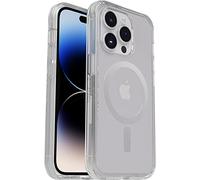 OtterBox Symmetry+ Clear Case for iPhone 14 Pro for MagSafe, Shockproof, Drop proof, Protective Thin Case, 3x Tested to Military Standard, Antimicrobial Protection, Clear