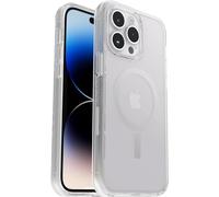 OtterBox Symmetry+ Clear Case for iPhone 14 Pro Max for MagSafe, Shockproof, Drop proof, Protective Thin Case, 3x Tested to Military Standard, Antimicrobial Protection, Clear