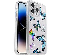 OtterBox Symmetry Clear Case for iPhone 14 Pro Max, Shockproof, Drop proof, Protective Thin Case, 3x Tested to Military Standard, Antimicrobial Protection, Butterfly