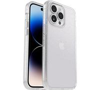 OtterBox Symmetry Clear Case for iPhone 14 Pro Max, Shockproof, Drop proof, Protective Thin Case, 3x Tested to Military Standard, Antimicrobial Protection, Stardust