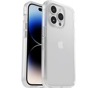 OtterBox Symmetry Clear Case for iPhone 14 Pro, Shockproof, Drop proof, Protective Thin Case, 3x Tested to Military Standard, Antimicrobial Protection, Clear