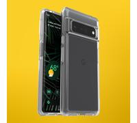 OtterBox Symmetry Clear Case for Pixel 6 Pro, Shockproof, Drop proof, Protective Thin Case, 3x Tested to Military Standard, Antimicrobial Protection, Clear