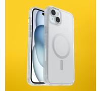 OtterBox Symmetry Clear for MagSafe Case for iPhone 15 Plus/iPhone 14 Plus, Shockproof, Drop proof, Protective Thin Case, 3x Tested to Military Standard, Stardust