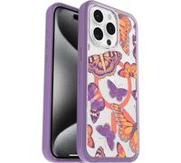 OtterBox Symmetry Clear MagSafe Case for Apple iPhone 15 Pro Max, Shockproof, Drop proof, Protective Thin Case, 3x Tested to Military Standard, Butterfly Flutter