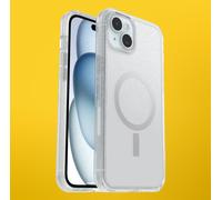 OtterBox Symmetry Clear for MagSafe Case for iPhone 15 Plus/iPhone 14 Plus, Shockproof, Drop proof, Protective Thin Case, 3x Tested to Military Standard, Stardust