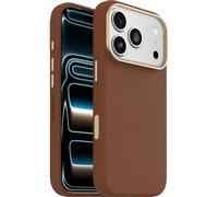 OtterBox Symmetry Series Cactus Leather MagSafe Case for iPhone 17 Pro, Shockproof, Drop proof, Protective Thin Case, 3x Tested to Military Standard, Brown