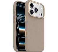 OtterBox Symmetry Series Cactus Leather MagSafe Case for iPhone 17 Pro, Shockproof, Drop proof, Protective Thin Case, 3x Tested to Military Standard, Grey