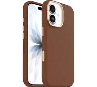 OtterBox Symmetry Series Cactus Leather MagSafe Case for iPhone 17, Shockproof, Drop proof, Protective Thin Case, 3x Tested to Military Standard, Brown
