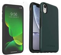 OtterBox Symmetry Series Case for iPhone XR (Only) - with Zagg Glass Elite Clear Screen Protector - Non-Retail Packaging - Ivy Meadow (Trekking Green/Scarab)
