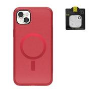 OtterBox Symmetry Series+ Case with MagSafe for iPhone 14 Plus with Camera Lens Protector - Non Retail Packaging -Pinky Swear Red