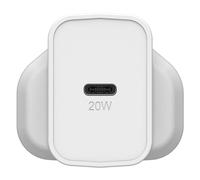 OtterBox UK Wall Charger 20W - 1X USB-C 20W USB-PD, Cloud Dust White