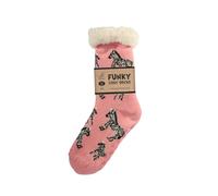 Otterdene Bartleby Sherpa Socks Ziggy Zebra Size 4 8 Otterdene Multicolor One Size