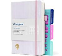 Ottergami Bullet Dotted Journal Set | Hardcover 150gsm Dotted Journal Notebook | A5 Notebook | Doted Notebok Journaling Kit Includes: Stencils, Rear Pocket & Pen Holder | The Classic