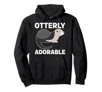 Otterly Adorable Sea Otter River Sea Animal Pullover Hoodie