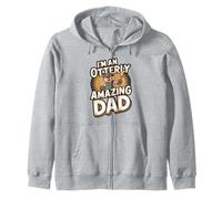 Otterly Amazing Dad Humor Zip Hoodie