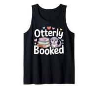 Otterly Booked Cute Otter Pun for Book Lovers Tank Top