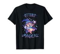 Otterly Magical - Fantasy Cartoon Otter Pun T-Shirt