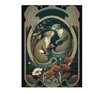 Otters British Wildlife Jigsaw Puzzle for Adults, 500 PCS