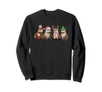 Otters Christmas Lights Otters Merry Christmas Sweatshirt - Unisex Adult - Black - S