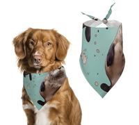 Otters Dog Bandana Triangle Dog Scarf Washable Polyester Dog Bibs Cute Pet Bandana for Medium Large Dogs Puppy and Cats