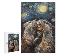 Otters Drinking Beer Puzzle 1000 Teile Schwer Puzzle Spielzeug Lernspiel Impossible Herausforderungsspielzeug Für Erwachsene Kinder 1000 PCS