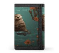 Otters in Love Casual Wallet Credit Card Holder Premium Document Organizer Case for Men And Women