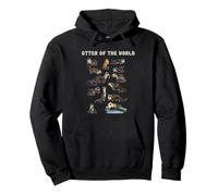 Otters Of The World Educational Species Wildlife Chart Pullover Hoodie