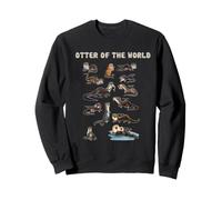 Otters Of The World Educational Species Wildlife Chart Sweatshirt