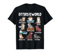 Otters of The World Sea Animal Cute Chibi Otter T-Shirt