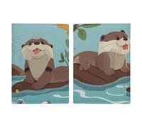 Otters Passport Holder Personalized Passport Wallet for Women Men Travel Document Organizer Holder