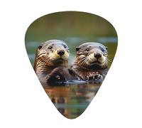 Otters Print 12pcs Guitar Cubes for Guitar and Ukulele, Unique Guitar Gift