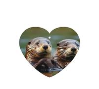 Otters Printing 10 Pcs Car Air Freshener Hanging Sheets Scented Hanging Sheets With Rope For Home