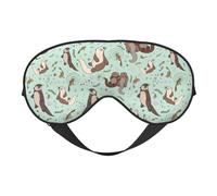 Otters Soft Sleep Mask Adjustable Strap Light Blocking Reversible Comfortable Night Mask