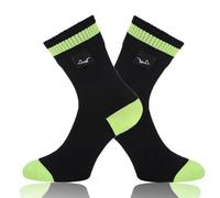 OTTERSHELL Waterproof breathable socks for MEN and WOMEN. For outdoor activities golf running cycling hiking walking. (UK, Numeric, 12, 14, Regular, Short, Black - Y)