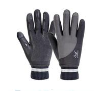OTTERSHELL Waterproof Men's Multi-Weather Gloves. Ultimate Comfort for Running, Cycling, Hiking & All Outdoor Pursuits. (M, Grey - Black)