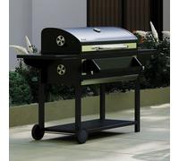 Charles Bentley Ottimo 635 Charcoal BBQ Grill, Steel 164x108cm