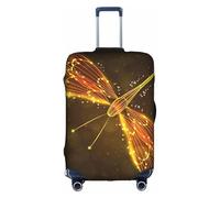 OTTKGGA Abstract Yellow Dragonfly Suitcase Cover Luggage Protector Elastic Anti-Scratch Travel Essentials Fits 18-32 Inch Luggage