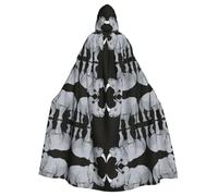 OTTKGGA Animal Rhino Hooded Cloak Wizard Cape Grim Reaper Vampire Party Halloween Adult Cosplay Stage Costumes