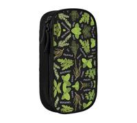 OTTKGGA Basil Thyme Dill & Rosemary Double-Layer Pencil Case Pen Bag Large Capacity School Office Travel Makeup