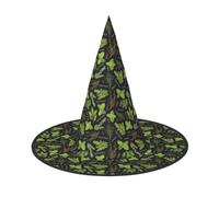 OTTKGGA Basil Thyme Dill & Rosemary Halloween Witch Hat Parties Stage Cosplay Carnival Costume Accessories
