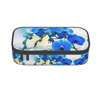 OTTKGGA Beautiful Orchid Big Capacity Zipper Pencil Case Stationery Organizer Makeup Bag for School Office Travel