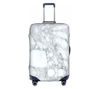 OTTKGGA Black Textured Marble Suitcase Cover Luggage Protector Elastic Anti-Scratch Travel Essentials Fits 18-32 Inch Luggage