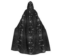 OTTKGGA Broken Window Adults Hooded Cloak Decorative Cape Robe Vampires Witch Mysterious Cosplay Carnival Parties