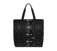 OTTKGGA Broken Window Tote Bag Large Capacity Zipper Shoulder Convenience Bag With Inner Pocket Travel Shopping Work