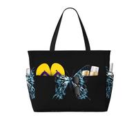OTTKGGA Butterfly X Ray Large Capacity Beach Travel Bag Multi Pocket With Zip Tote Bag Waterproof Pool Vacation Gym