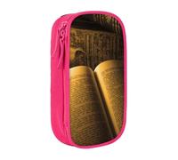 OTTKGGA Candlelight Night Reading Double-Layer Pencil Case Pen Bag Large Capacity School Office Travel Makeup
