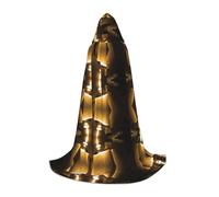 OTTKGGA Candlelight Night Reading Hooded Cape For Teenagers Cosplay Robe Witch Vampires Grim Reaper Masquerade Party Costume